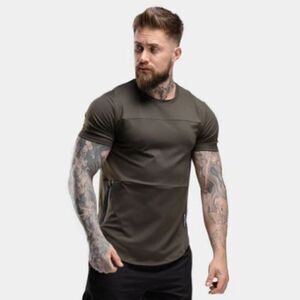 Men's Squat Wolf Hype Tee- Olive Limited Edition Workout Quick Dry Size M
